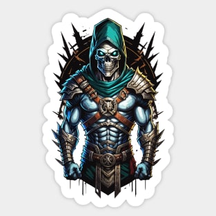 Skull Fighter Sticker